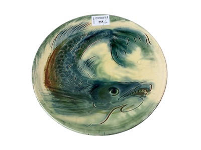 Lot 555 - THREE STUDIO POTTERY CIRCULAR PLAQUES