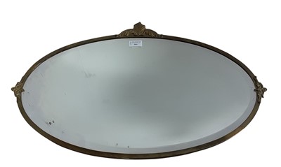 Lot 501 - BRASS WALL HANGING MIRROR