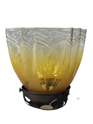 Lot 564 - GROUP OF FIVE VICTORIAN GLASS LIGHT SHADES