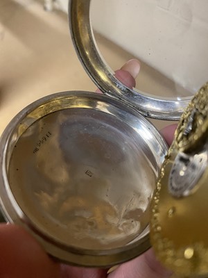 Lot 824 - SILVER CASED VERGE POCKET WATCH