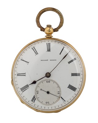 Lot 831 - EIGHTEEN CARAT GOLD POCKET WATCH