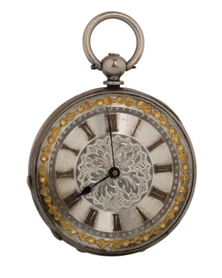 Lot 833 - GEORGE III SILVER POCKET WATCH