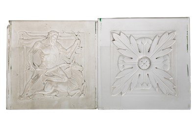 Lot 1440 - JOHN WALSH WALSH, SEVEN FROSTED GLASS PANELS