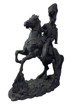 Lot 482 - GROUP OF THREE FIGURES ON HORSEBACK