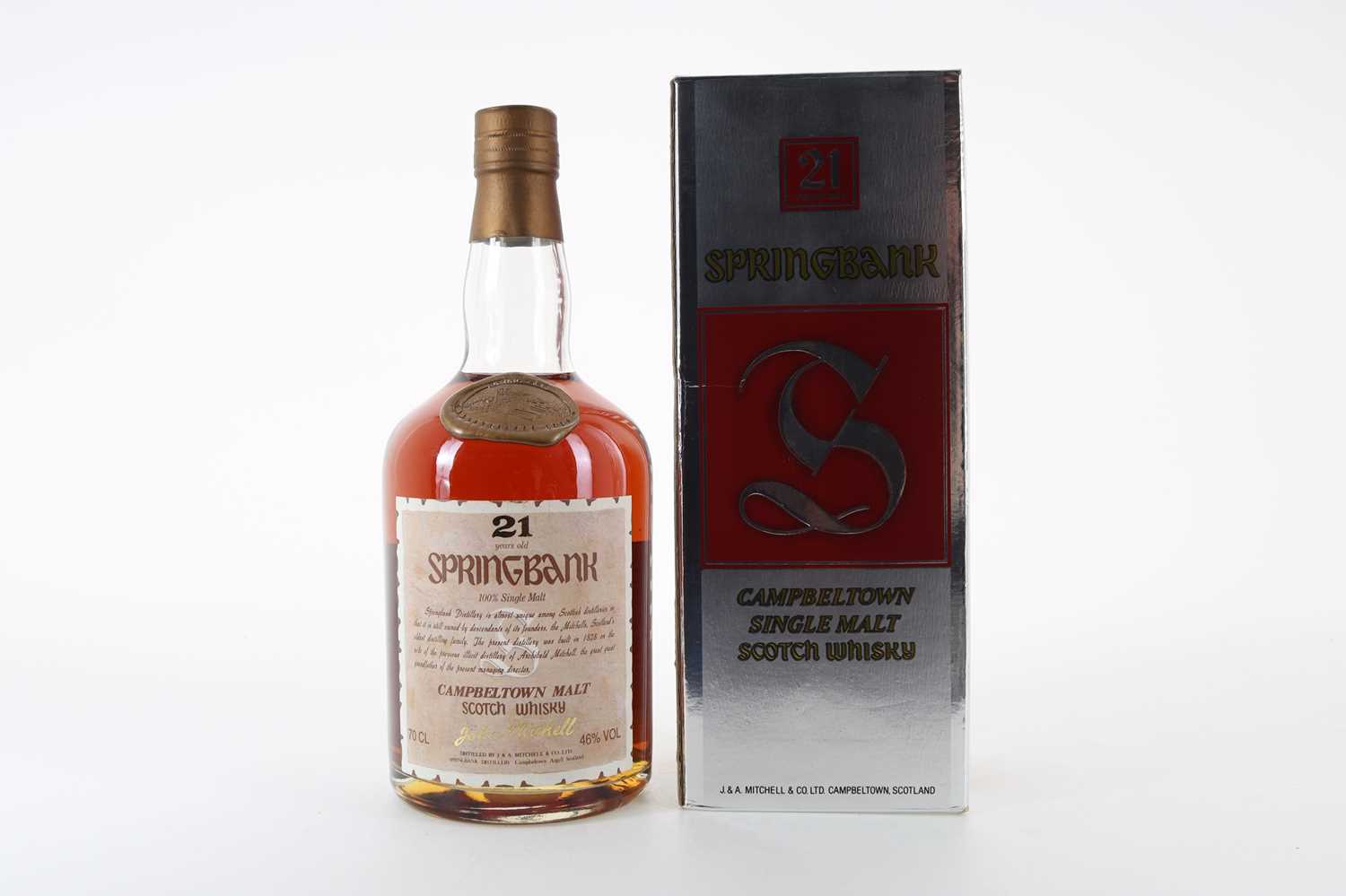 Lot 48 - SPRINGBANK 21 YEAR OLD JOHN MITCHELL 1990S