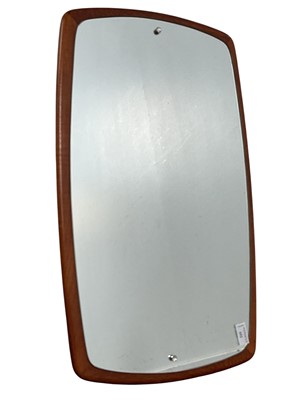 Lot 652 - MID CENTURY TEAK WALL MIRROR