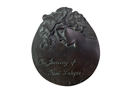Lot 720 - BRONZE RENE LALIQUE PLAQUE