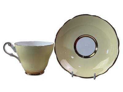 Lot 729 - GROUP OF HANLEIGH CUPS AND SAUCERS