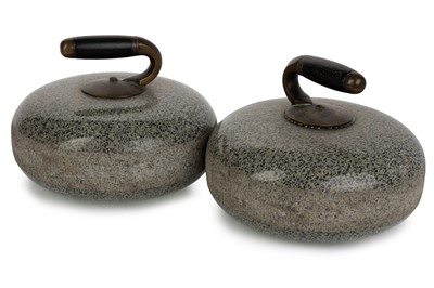 Lot 1476 - PAIR OF AISLA CRAIG GRANITE CURLING STONES