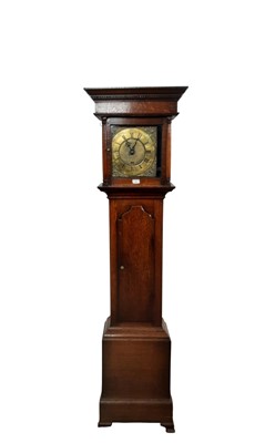 Lot 689 - GEORGE III LONGCASE CLOCK