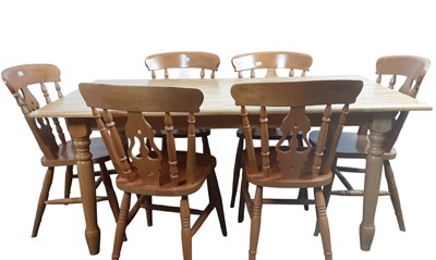 Lot 690 - FARMHOUSE DINING TABLE