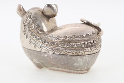 Lot 852 - CAMBODIAN SILVER BETEL BOX
