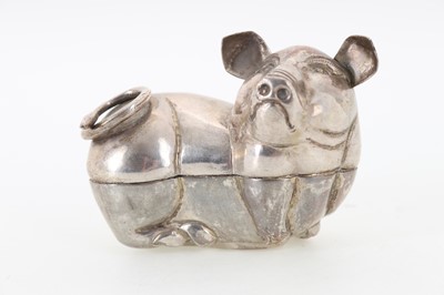 Lot 852 - CAMBODIAN SILVER BETEL BOX