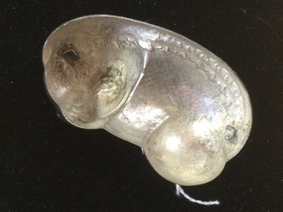 Lot 852 - CAMBODIAN SILVER BETEL BOX