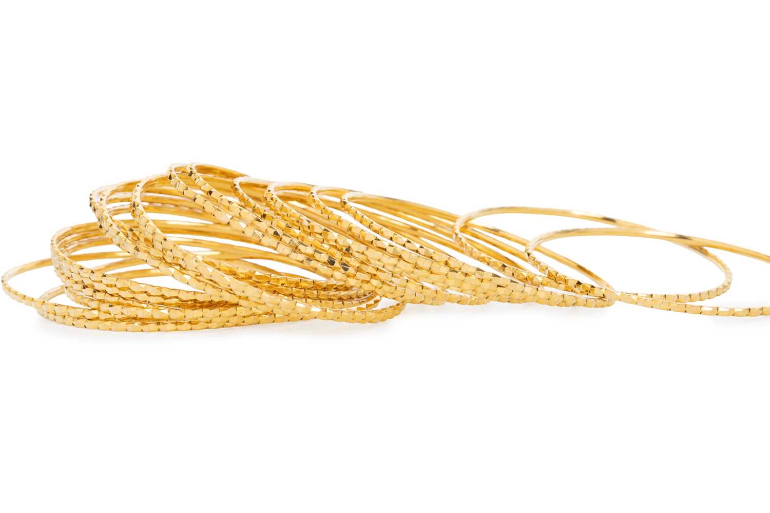 Lot 460 - IMPRESSIVE COLLECTION OF MIDDLE EASTERN BANGLES