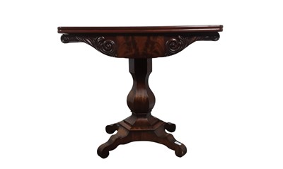 Lot 1483 - WILLIAM IV ROSEWOOD CARD TABLE