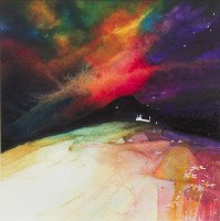 Lot 169 - MARTIN OATES, NORTHERN SKY watercolour on...