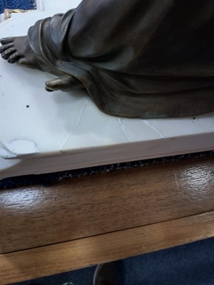 Lot 1033 - FRENCH GILTMETAL AND ALABASTER MANTEL CLOCK