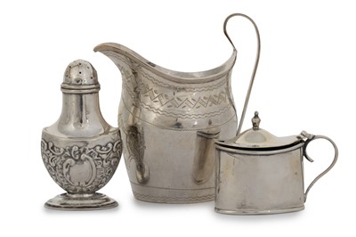 Lot 61 - GEORGE III SILVER CREAM JUG