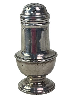 Lot 754 - GEORGE V SILVER PEPPER POT