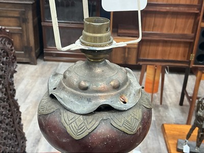 Lot 857 - LARGE AND UNUSUAL JAPANESE BRONZE FLOOR LAMP