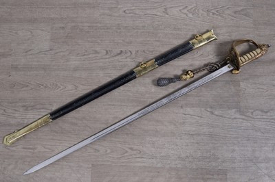 Lot 1198 - 1846 PATTERN NAVAL SWORD
