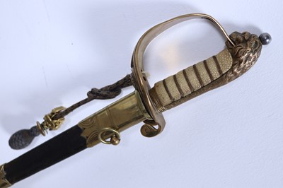 Lot 1198 - 1846 PATTERN NAVAL SWORD