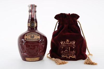 Lot 56 - CHIVAS ROYAL SALUTE 21 YEAR OLD RUBY DECANTER