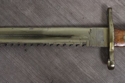 Lot 1199 - SWISS 1914 SAWBACK BAYONET