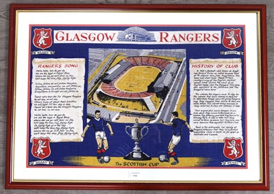Lot 1764 - GLASGOW RANGERS F.C. TEA TOWEL