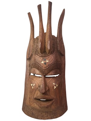 Lot 798 - TWO AFRICAN WOOD CARVED MASKS