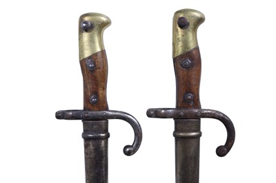 Lot 1203 - TWO FRENCH GRAS BAYONETS