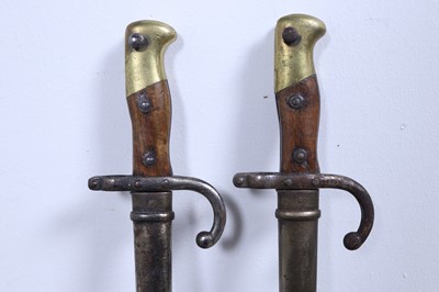 Lot 1203 - TWO FRENCH GRAS BAYONETS