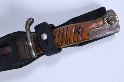Lot 1205 - GERMAN MAUSER LONG BLADE BAYONET