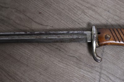 Lot 1205 - GERMAN MAUSER LONG BLADE BAYONET