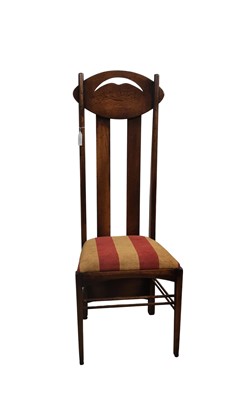 Lot OAK ARTS & CRAFTS HIGH BACK CHAIR