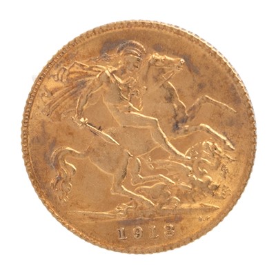 Lot 11 - GEORGE V GOLD HALF SOVEREIGN