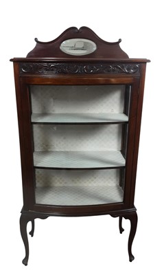 Lot 816 - LATE VICTORIAN MAHOGANY DISPLAY CABINET