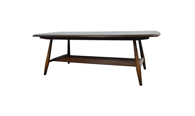 Lot 818 - ERCOL STAINED ELM COFFEE TABLE