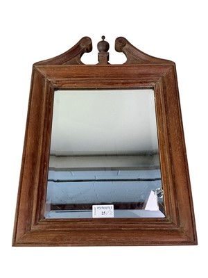 Lot 25 - OAK WALL MIRROR
