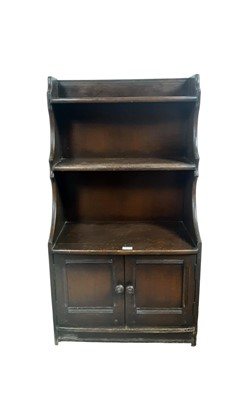 Lot 839 - ERCOL WATERFALL BOOKCASE