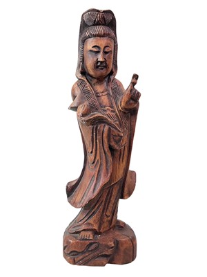 Lot 844 - CHINESE CARVED FIGURE