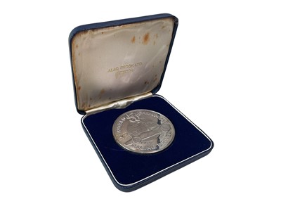 Lot 40 - COMMEMORATIVE SILVER JIM CLARK MEDAL