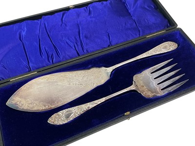 Lot 54 - GROUP OF SILVER PLATED CUTLERY