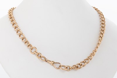 Lot 483 - GOLD ALBERT CHAIN