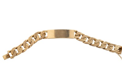 Lot 487 - GOLD ID BRACELET