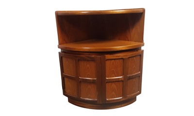 Lot 33 - NATHAN SQUARES TEAK CORNER CUPBOARD