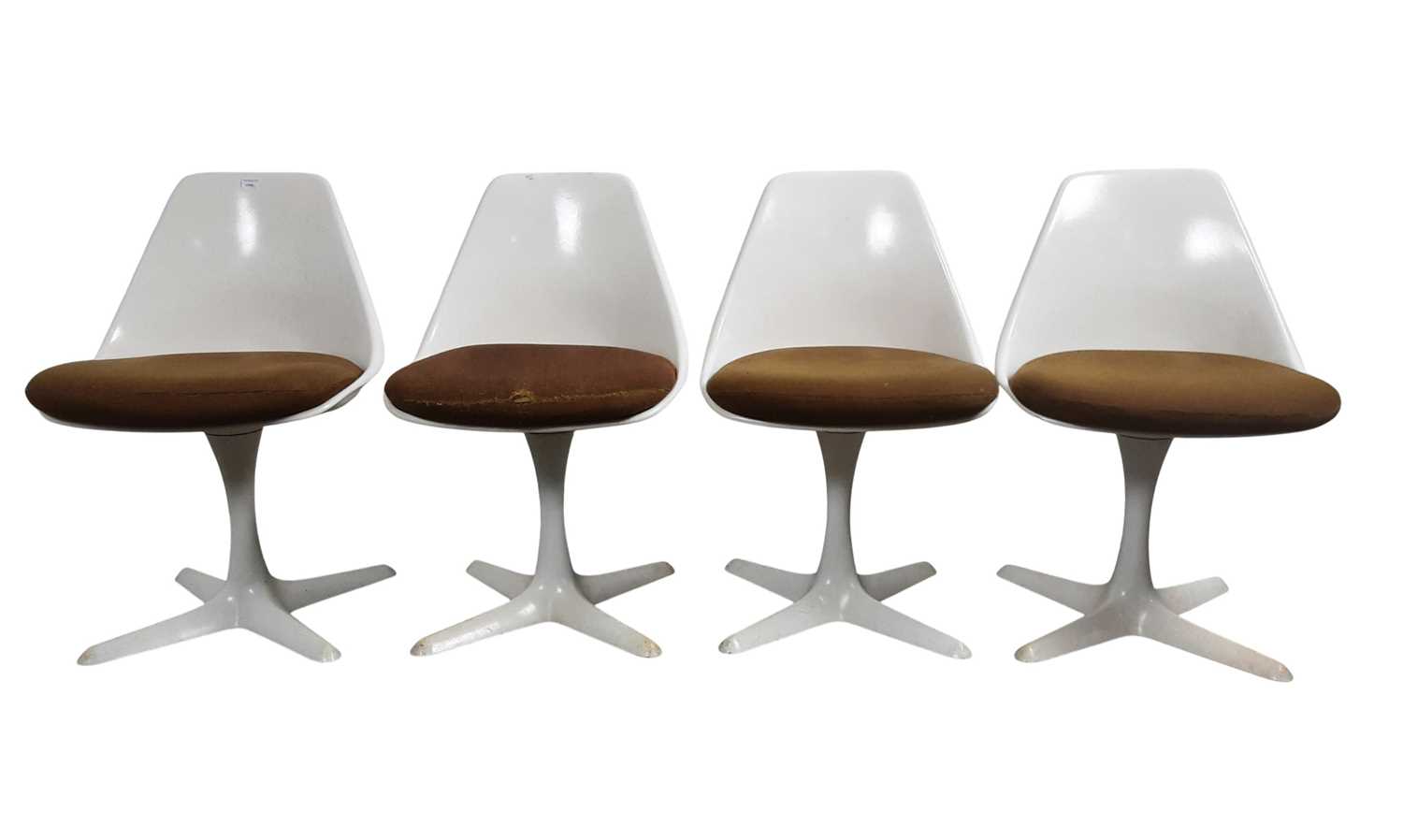 Lot FOUR MAURICE BURKE TULIP CHAIRS