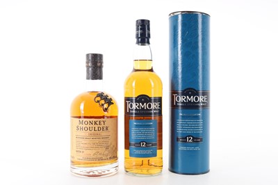 Lot 77 - TORMORE 12 YEAR OLD AND MONKEY SHOULDER