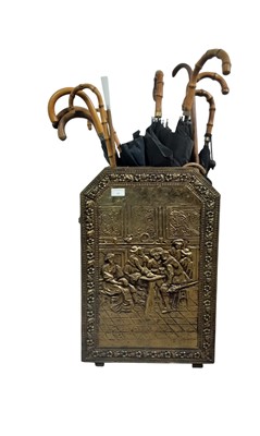 Lot 68 - BRASS STICK STAND